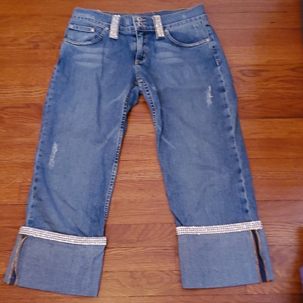Women's Allen B. Capri Distressed jeans